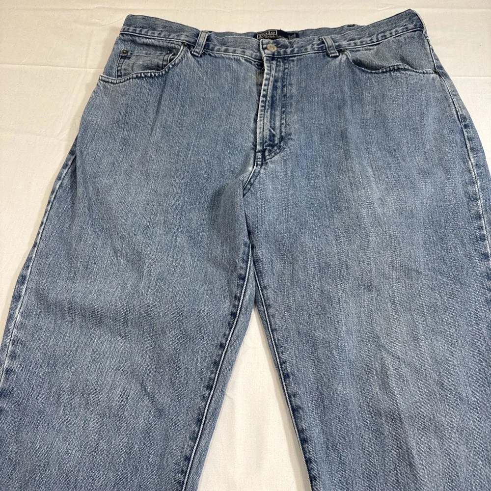 JEANS STRAIGHT Polo Ralph Lauren Men's 36x30 Blue Hampton Relaxed Leg Denim